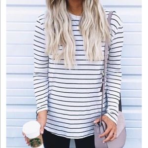 Black & White Striped Tee